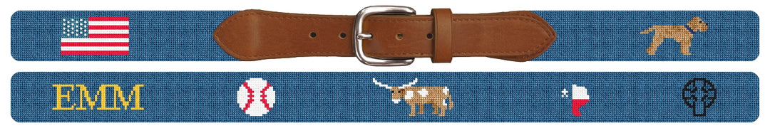 Custom Needlepoint Belt