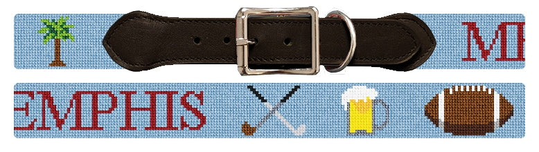 Custom Needlepoint Dog Collar