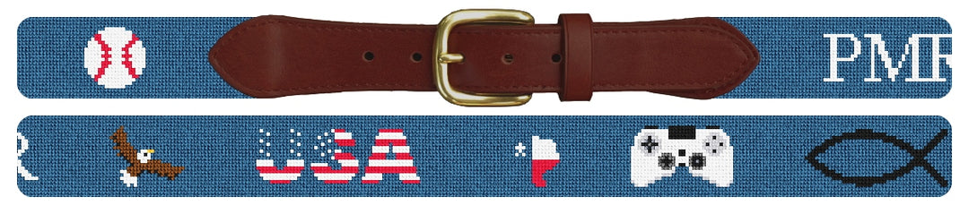 Custom Needlepoint Belt