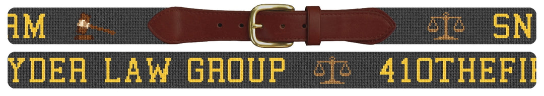 Custom Needlepoint Belt