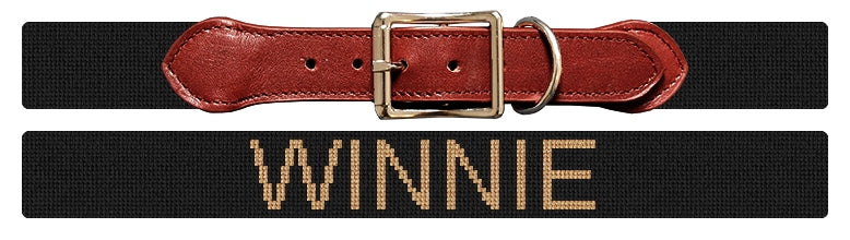 Custom Needlepoint Dog Collar