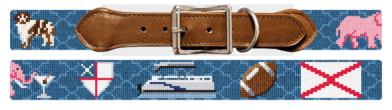 Custom Needlepoint Dog Collar