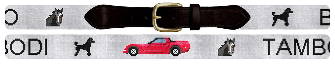 Custom Needlepoint Belt
