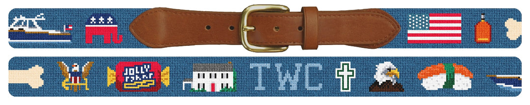 Custom Needlepoint Belt
