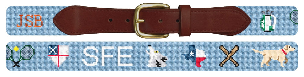 Custom Needlepoint Belt