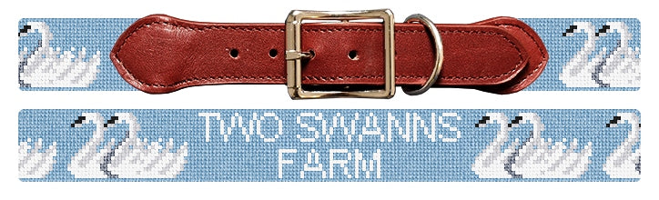 Custom Needlepoint Dog Collar