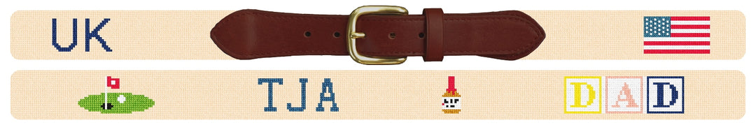 Custom Needlepoint Belt
