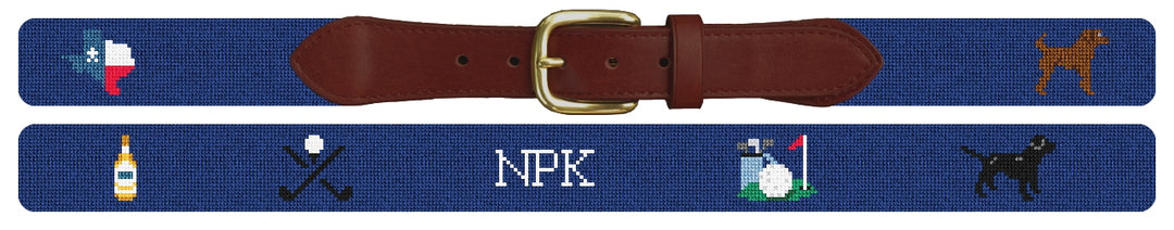 Custom Needlepoint Belt