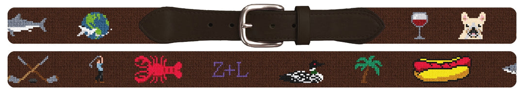 Custom Needlepoint Belt
