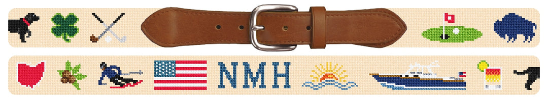 Custom Needlepoint Belt