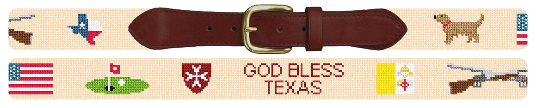 Custom Needlepoint Belt