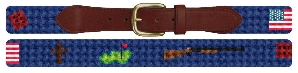 Custom Needlepoint Belt