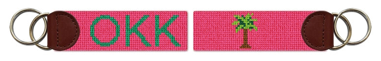 Custom Needlepoint Key Fob