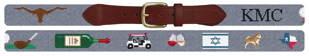 Custom Needlepoint Belt