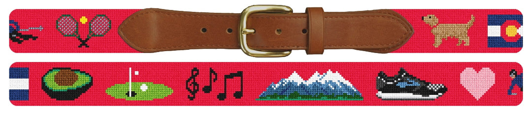 Custom Needlepoint Belt