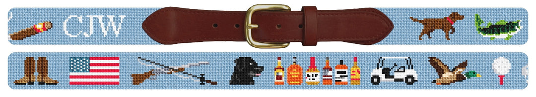 Custom Needlepoint Belt