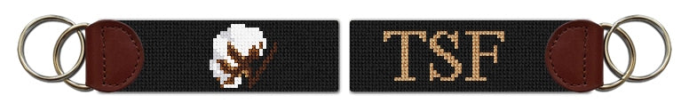 Custom Needlepoint Key Fob