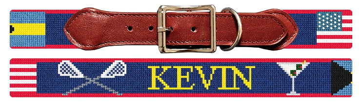 Custom Needlepoint Dog Collar