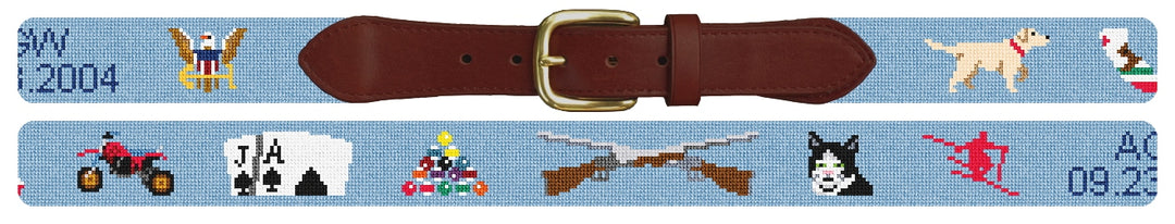 Custom Needlepoint Belt