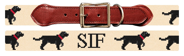 Custom Needlepoint Dog Collar