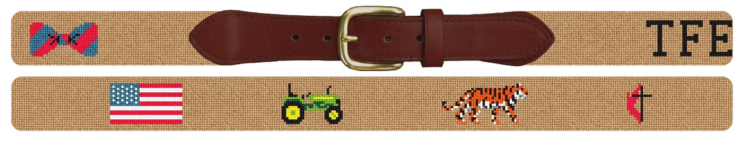 Custom Needlepoint Belt