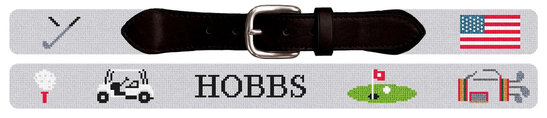 Custom Needlepoint Belt