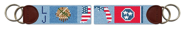 Custom Needlepoint Key Fob