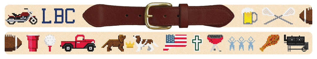 Custom Needlepoint Belt