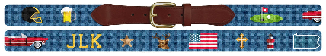 Custom Needlepoint Belt