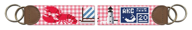 Custom Needlepoint Key Fob