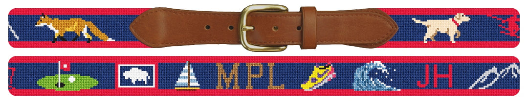 Custom Needlepoint Belt