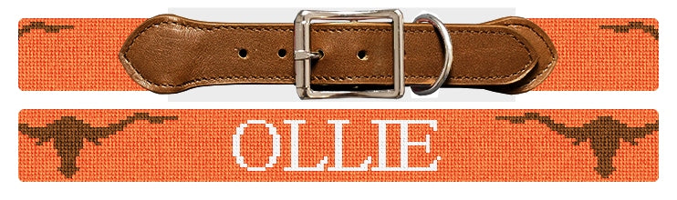 Custom Needlepoint Dog Collar