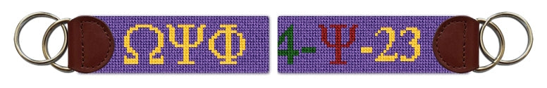 Custom Needlepoint Key Fob