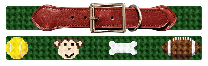 Custom Needlepoint Dog Collar