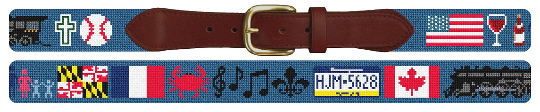 Custom Needlepoint Belt