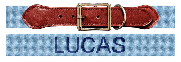 Custom Needlepoint Dog Collar