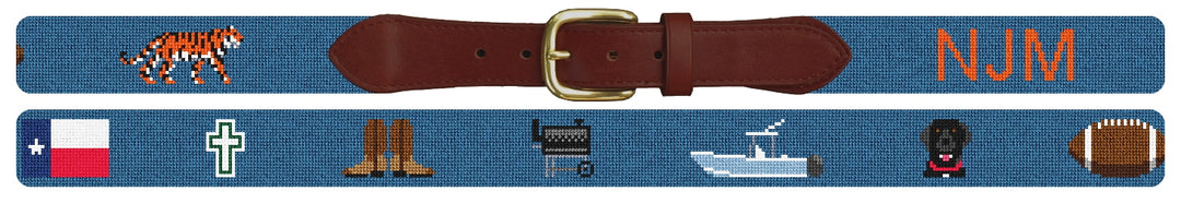 Custom Needlepoint Belt