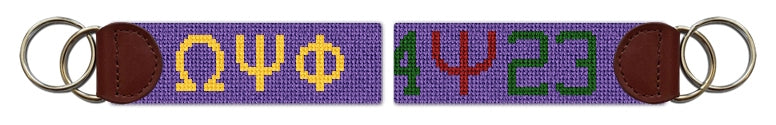 Custom Needlepoint Key Fob
