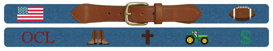 Custom Needlepoint Belt