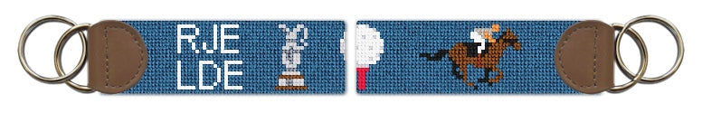 Custom Needlepoint Key Fob