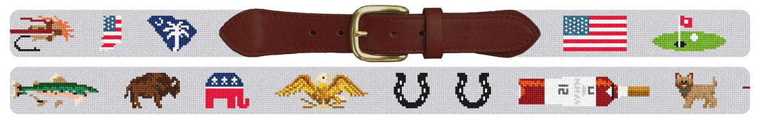 Custom Needlepoint Belt