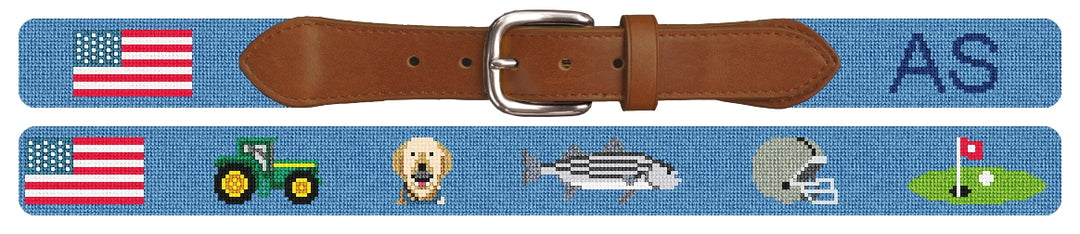 Custom Needlepoint Belt