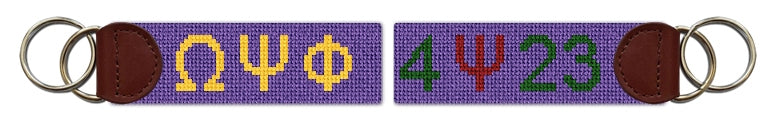 Custom Needlepoint Key Fob
