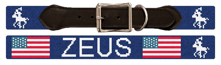 Custom Needlepoint Dog Collar