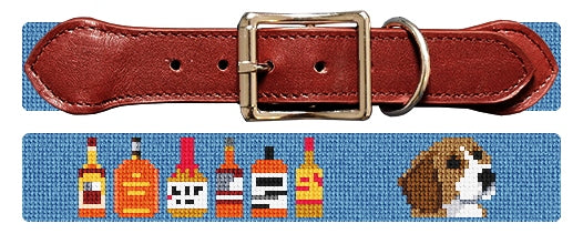 Custom Needlepoint Dog Collar