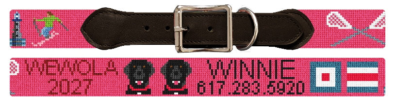 Custom Needlepoint Dog Collar