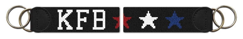 Custom Needlepoint Key Fob