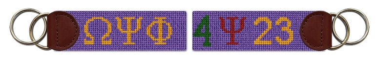 Custom Needlepoint Key Fob