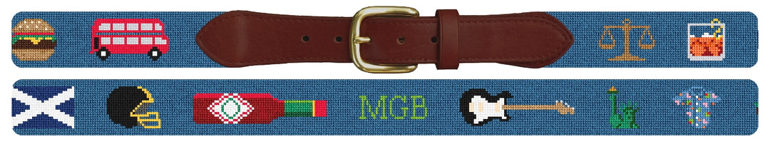 Custom Needlepoint Belt