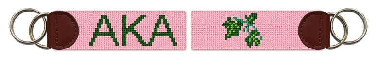 Custom Needlepoint Key Fob